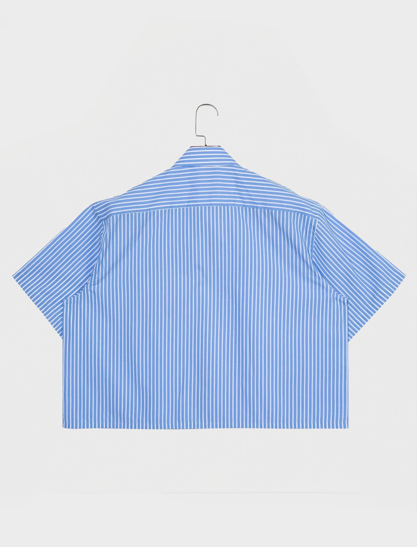 Pinstripe Mechanic Cropped Button Up