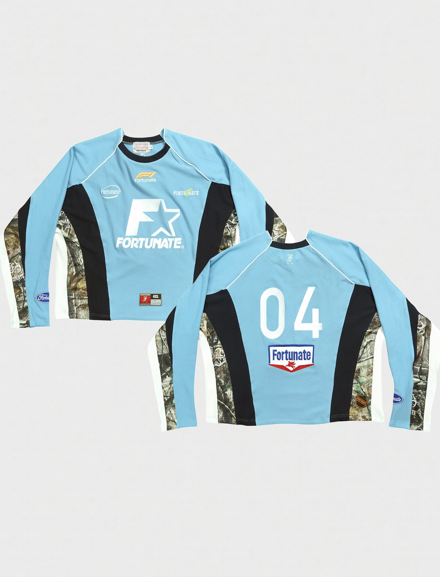 Real Tree Hockey Jersey Baby Blue