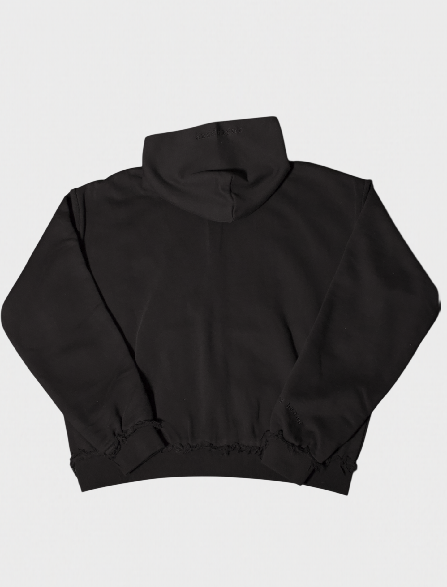 Black Script Zip Up