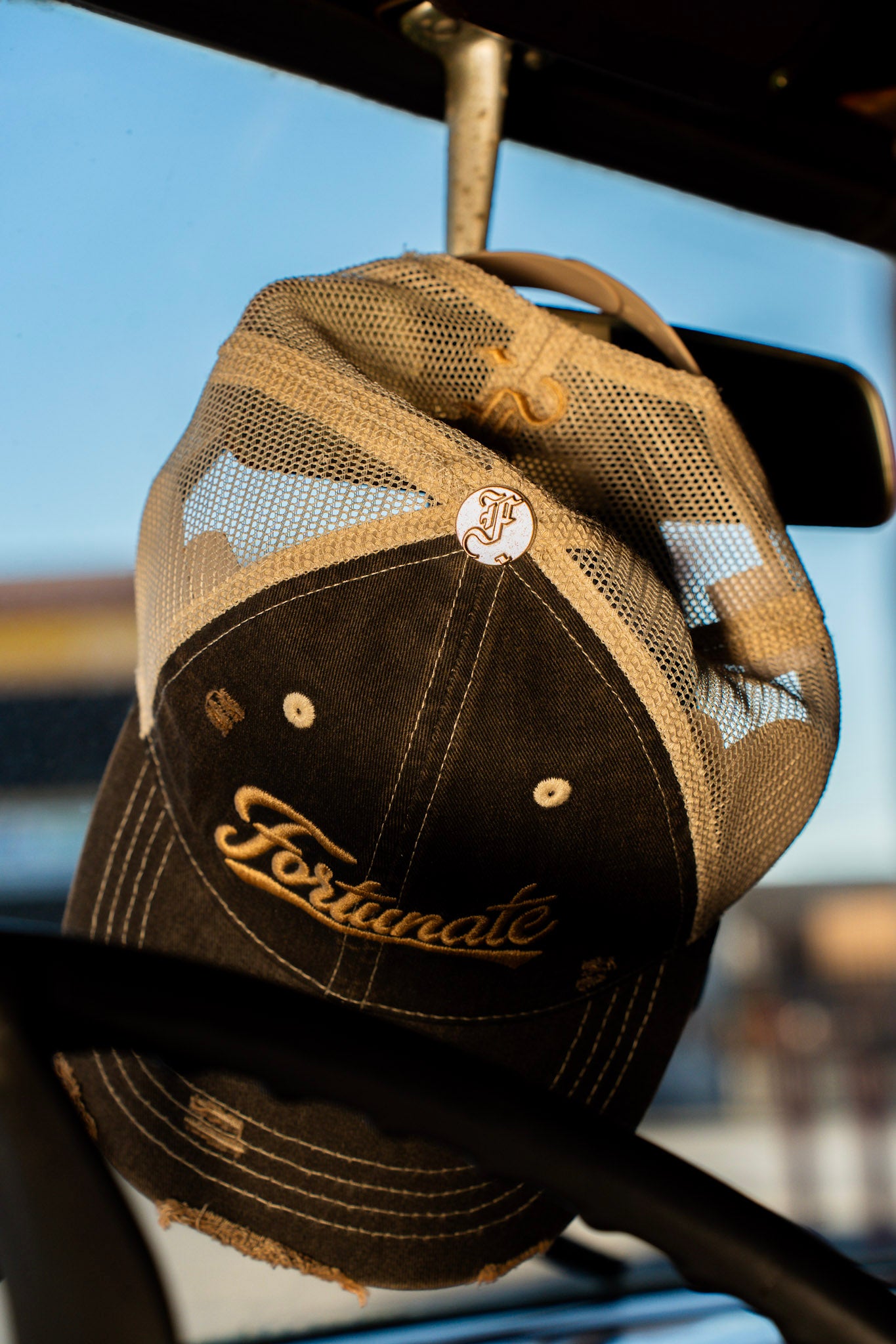 Washed Black Trucker Hat