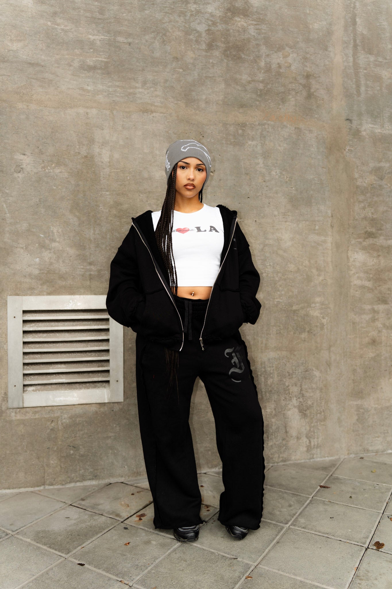 Black Script Sweatpants
