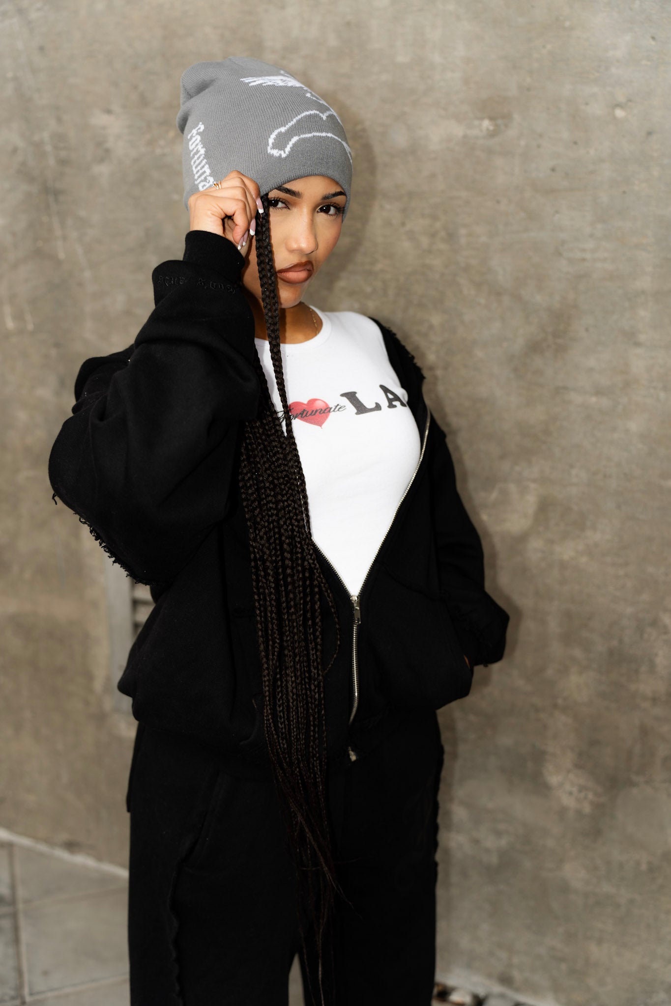Guardian Angel Beanie Grey