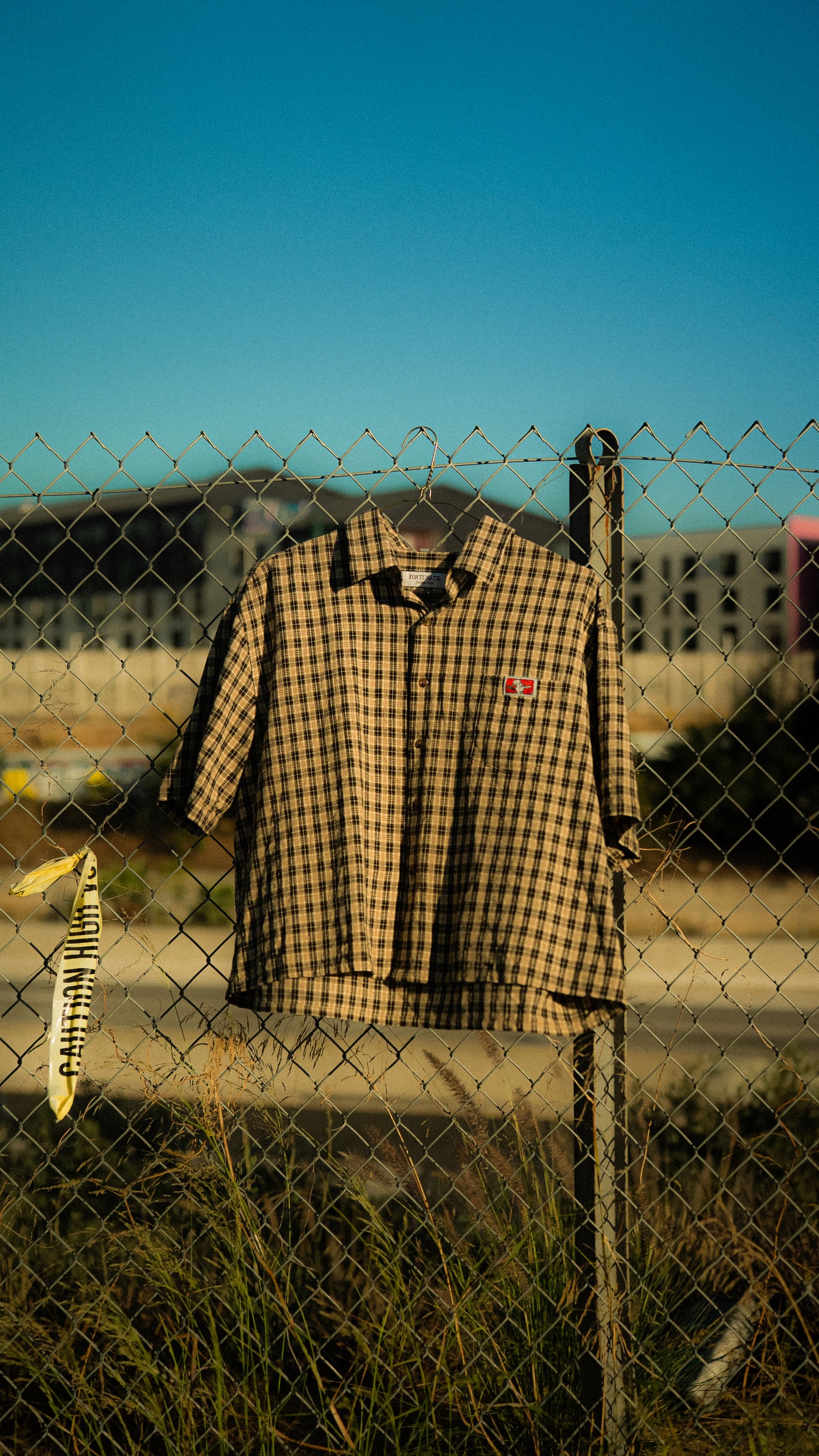 Brown Plaid Cropped Button Up