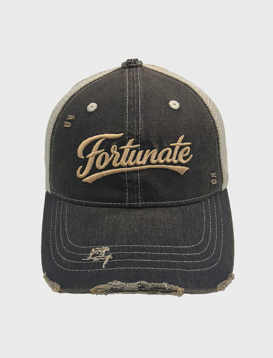 Washed Black Trucker Hat