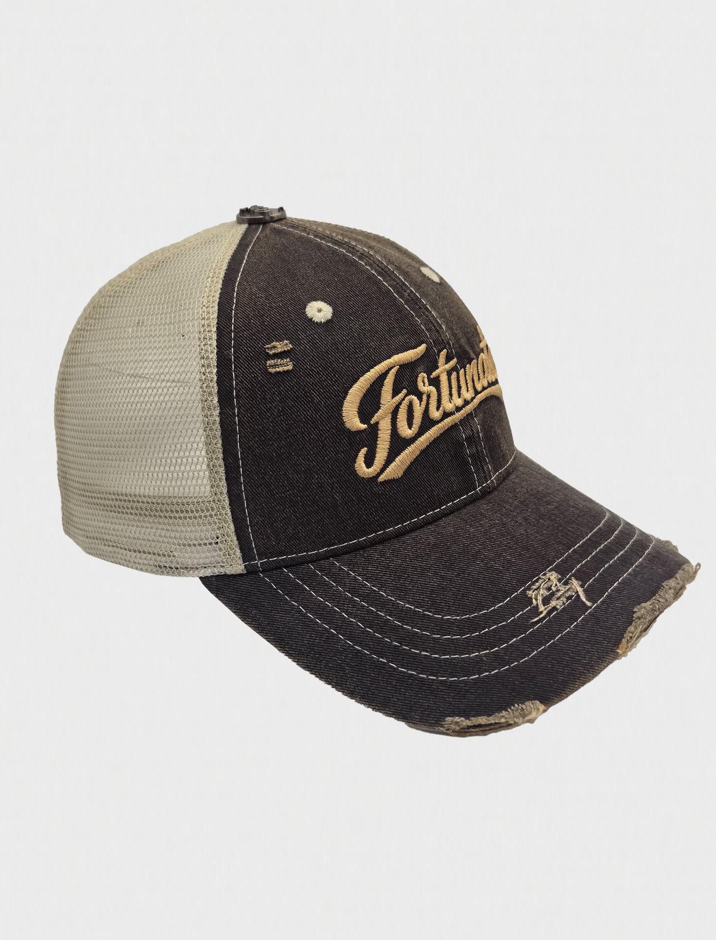 Washed Black Trucker Hat