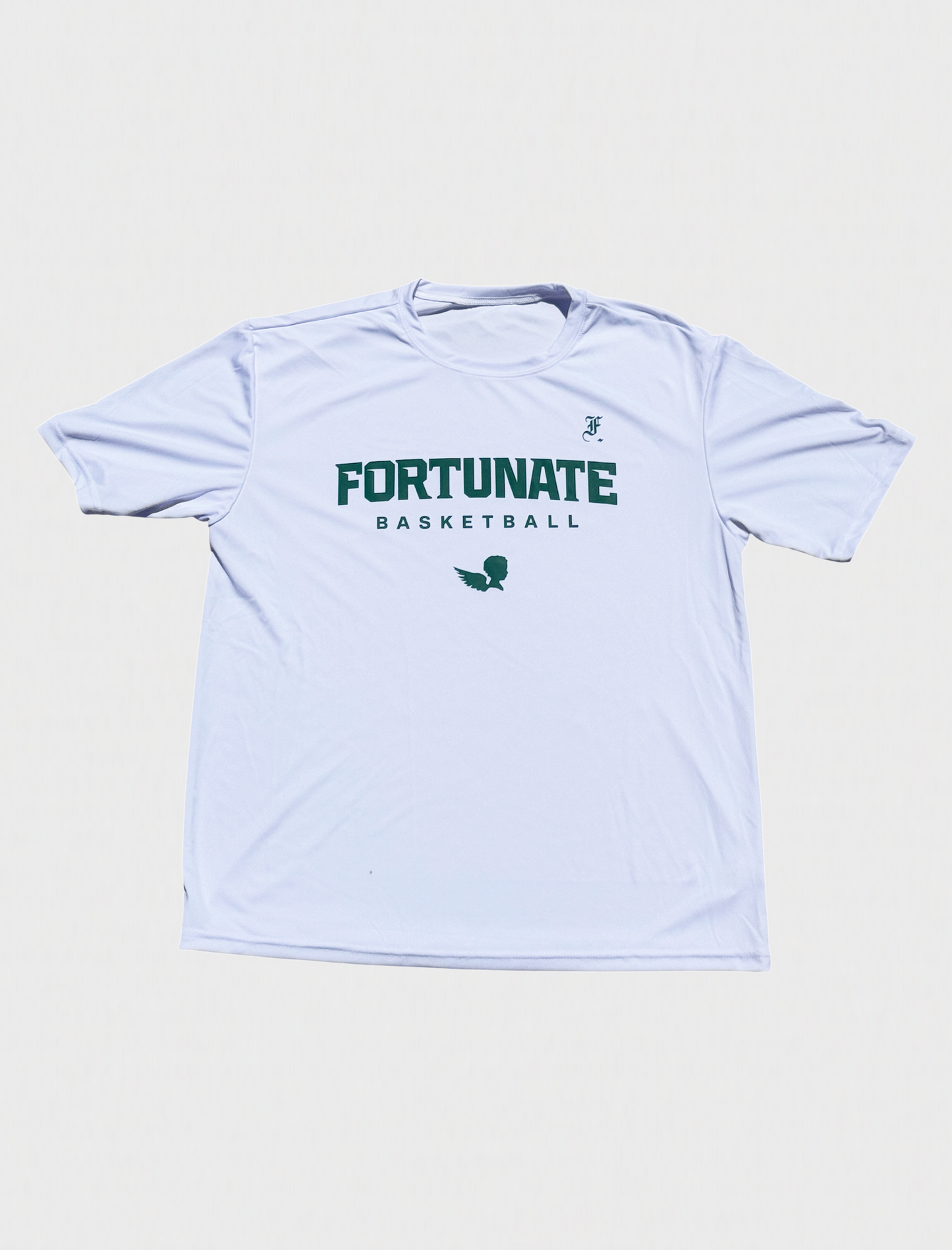 F&F White/Green Warm Up Dri-Fit T-Shirt